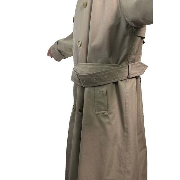 Burberrys of London Trench Coat Beige with Removable Liner Sz 44 Long - Picture 7 of 16